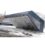 ЗАЩИТА РУЛ.ТЯГ С ПЛОЩАДКОЙ ПОД ЛЕБЁДКУ с алюминевой наладкой патриот